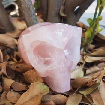 6 cm Pravljice Star quartz lobanje naravnih rose crystal skull Obrt gemstone lobanje reiki healing Feng Shui