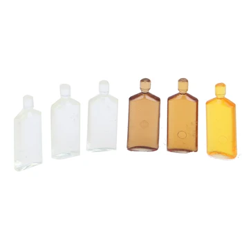 6 Steklenice Vina Lutka House Kuhinja Srčkan Mini Viski Miniaturni 1:12 Lutke Pohištvo Oprema Lutke Miniaturni