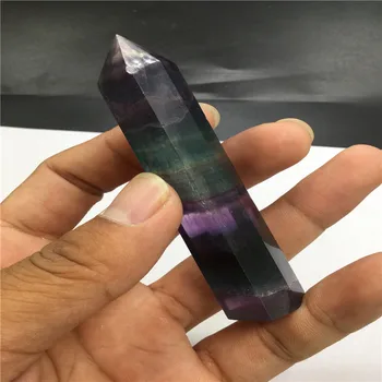 60 g Naravne barve fluorite quartz palico točke zdravilne energije bar