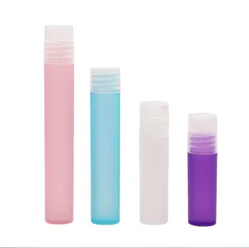 8ML pol-prozorno plastično roll na steklenico z jekleno/PP žogo za oči kreme,parfumi,essentical olje,lip gloss steklenico