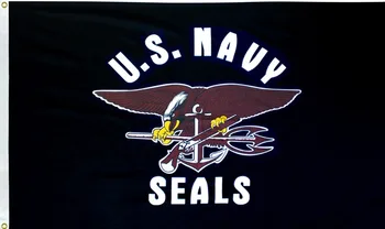 90*150 cm NAS U.S. Navy Seal Tesnila Črno Zastavo, za dekoracijo,