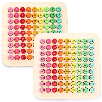 9x9 Naboja Tabela Matematiko Bloki Baby Lesene Igrače Montessori Darila Izobraževanje Puzzle Zgodaj Inteligence Otrok igrača Darilo