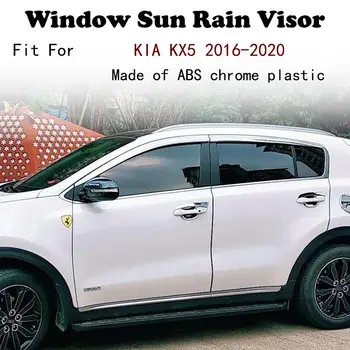 ABS Chrome plastična Okna Vizir Vent Odtenkov, Sonce, Dež Stražar avto dodatki Za KIA KX5 2016-2020