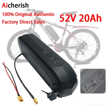 Aicherish Novo 52V 20Ah 30Ah 40Ah Hailong 18650 Celice Paket E-kolo Baterije Močna Električna Kolesa Litijeva Baterija, USB priključek+XT60