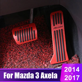 Aluminij zlitine Avto Pedal za Pospeševanje Goriva Zavorni Pedal Kritje Tipke Za Mazda 3 BM Axela 2014 2015 2016 2017 2018 Dodatki