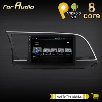 Android 4G+64 G Avto Večpredstavnostna Video Palyer za Hyundai Elantra 2017 - avtoradio 9 palčni Zaslon, WiFi Carplay glavne enote Bluetooth