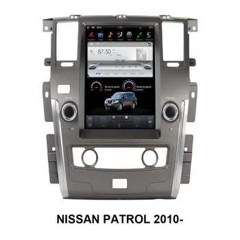 Android Avto GPS Nagavition Tesla Slog Navpično Zaslon Multimedijski Predvajalnik za NISSAN PATROL 2010 - Auto Radio Stereo Vodja Enote