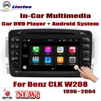 Avto Android Player, DVD Navigacijski Sistem GPS Za Mercedes Benz CLK Razred W208 1996-2004 Radio Stereo Integrirani Večpredstavnostnih