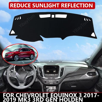 Avto armaturne plošče Kritje za Chevrolet Enakonočje 3 2017-2019 MK3 3. Gen Holden Mat Zaščitnik Sonce Odtenek Dashmat Odbor Pad Auto Preprogo