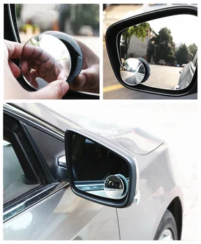 Avto borderless majhne okrogle blind spot ogledalo vzvratno pomoči za