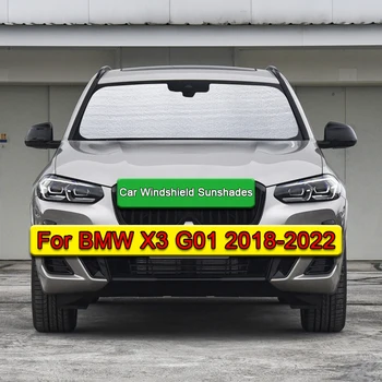 Avto Sončniki UV Zaščito Zavese Sonce Odtenek Vizir Vetrobransko steklo, Pokrov Zaščito Zasebnosti Auto Dodatki Za BMW X3 G01 2018-2022