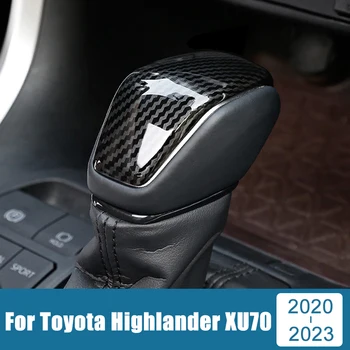 Avtomobilska dodatna Oprema Za Toyota Highlander XU70 2020 2021 2022 2023 ABS Avto Orodje Glavo prestavna Ročica Pokrov Prestavna Ročica Trim Nalepka