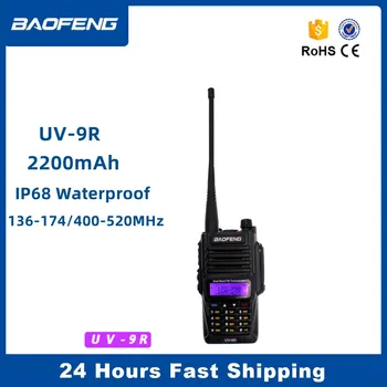 Baofeng UV-9R IP68 Vodotesen Walkie Talkie 10W Dual Band 136-174/400-520MHz Ham Radio Dva Načina Radio UV Prenosni Ham Lov