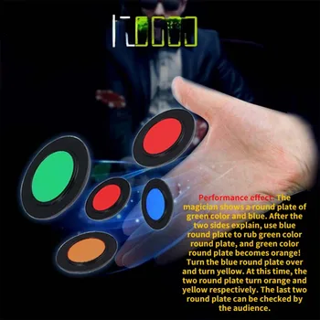 Barva Spreminja, Magic Disk Hitra Menjava Posebne Učinke Čarobno Close Up Magic Rekviziti Magic Trick Kovanec Magic Puzzle Inovacije