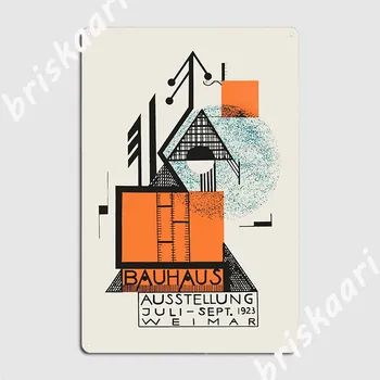 Bauhaus Razstava Plakat Kovinski Znak Osebno Klub Stenska Ploščica Klub Bar Tin Prijavite Plakat