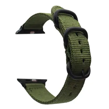 BEAFIRY Za Apple Watch Band 6 5 44 mm 40 mm 42mm 38 mm trakovi iz Najlona za iwatch 4 3 2 1 Watchband Pribor modro zeleno-črna