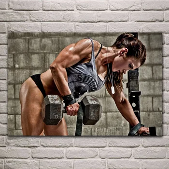 bodybuilder ženska mišice moč seksi ženska fitnes plakati na steni sliko doma dnevna soba dekoracijo za spalnice EX346