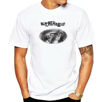 Bratmobile T shirt zaslon print majica kratek rokav bombaž majica s kratkimi rokavi moški