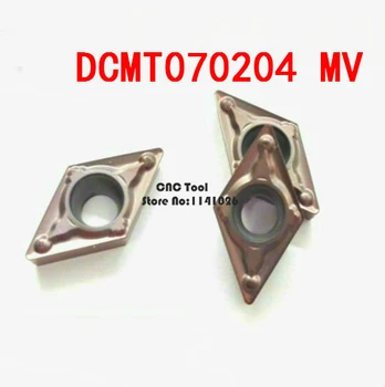 Brezplačna dostava DCMT070204-MV karbida CNC vložki,CNC stružnica orodje,ki ga uporabljajo za nerjavečega jekla in jekla za obdelavo, vstavite SDJCR/SDFCR