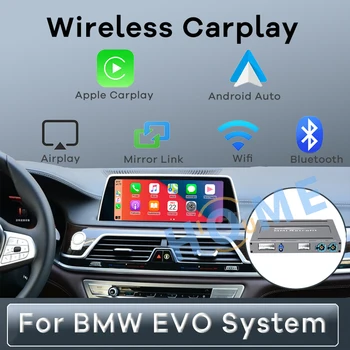 Brezžični Carplay Android auto vmesnik polje Za BMW EVO ID5 ID6 Sistem 2017-2019 MuItimedia Ogledalo Povezavo