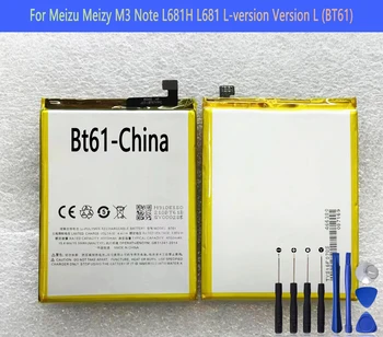 BT61 ( Ledition ) Baterija Za Meizu Meizy M3 Opomba L681H L681 L-različica različica L Popravila Del Prvotne Zmogljivosti Telefona, Baterije