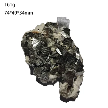 C3-9A Naravnih Fluorite Arsenopyrite Mineralnih Kristalov Vzorcu Iz Yaogangxian Rudnik PROVINCE Hunan KITAJSKA