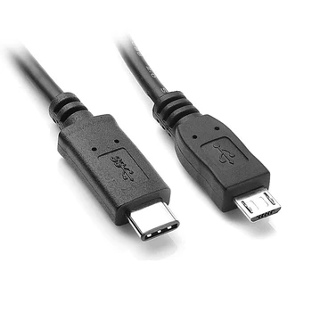 Cablecc Reverzibilna Design USB 3.0 3.1 Tip C Moški Konektor Micro USB 2.0 Moški Podatkovni Kabel za Prenosni računalnik in Telefon