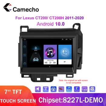 Camecho 7 palčni avtoradia Za Lexus CT200 CT200H 2011-2020 Android 10.0 Avto MP5 Predvajalnik, GPS Navigacija Igralec Deckless Avtomobilski Stereo sistem