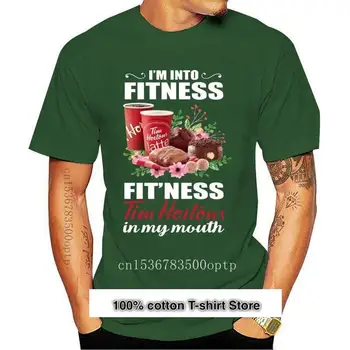 Camiseta sem V Fitnes, camiseta de Tim Hortons sl mi boca, nueva