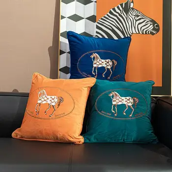 Croker Konj Design Logotipom Konj Kavč, Blazine Kritje Pillowslip Prevleke Brez Jedro Spalnica, Dnevna Soba, Avto Sedeža