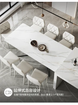 Custom-made akril rock tabela Sodobne preprostih gospodinjskih majhnih design prozorno kaljeno steklo 2021 nova jedilna miza
