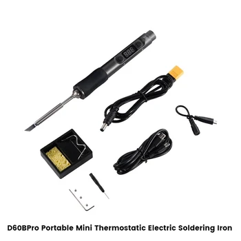 D60bpro Prenosni Mini Thermostatic Električna Spajkalna Železa Za Litij Baterija Napaja Zunanji Orodje za Popravilo Podporo PD3.0