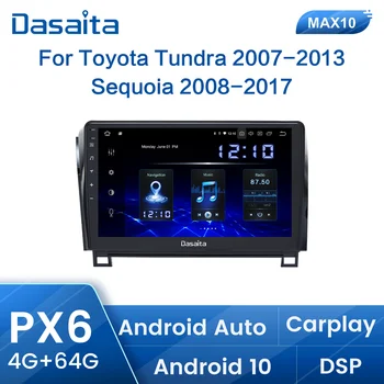 Dasaita Android Vozila Avto GPS Radio Za Toyota Tundra 2007-2013 Mamutovec 2008-2018 Multimedijski predvajalnik IPS BT5.0 DSP Carplay