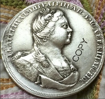 debelo 1727 rusija kopija kovanca 100% coper predelovalnih dejavnostih posrebrene starih kovancev