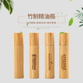 Debelo Customiz 10 ml Bambusa Lip Gloss Embalaža Roller Cevi Za Eterična Olja, Kozmetični Posodo Parfum Steklenice