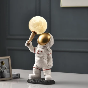 Dekoracijo mala nočna lučka za namizne svetilke postelji svetilko Nordijska spalnica dekoracijo 3D luna lučka ustvarjalne astronavt
