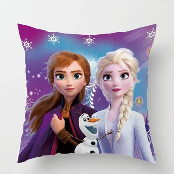 Disney Risanke Blazine Pokrov Zamrznjene Elsa Ana Princesa Dekorativne Prevleke/Nap Prostor Kavč Baby Otrok Darilo za Dekle, 40x40cm