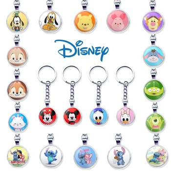 Disney Serije Anime Slika Mickey Šiv Pooh in Drugi Kovinski Obroč Keychain Vrečko Key Ring Okraski, Igrače za Otroke Darilo za Rojstni dan