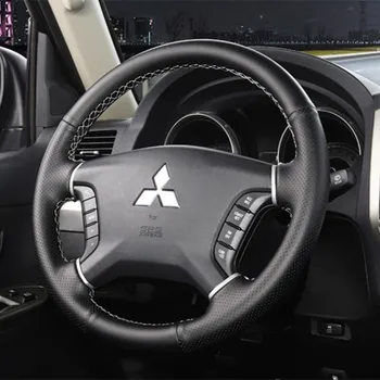 DIY ročno sešijejo usnjenim motnega usnjeni volan kritje za Mitsubishi Pajero V87 V93 V95 V98 V97