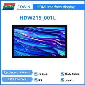 DWIN Novo Za 21,5 Palčni Ločljivost 1920x1080 HDMI Vmesnik za Zaslon LCD IPS Kapacitivni TFT Zaslon na Dotik, ki je Primerna za Raspberry Pi 4B