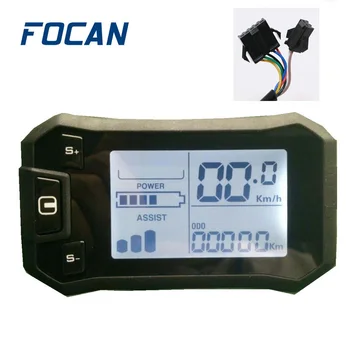 E-kolo LCD-Zaslon FOCAN 24V 36V 48V S850 S865 Električna Kolesa, Skuterja Zaslonu za Električno Kolo Komplet