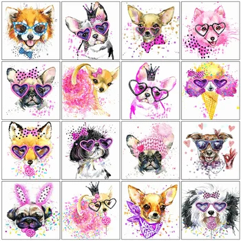 Evershine Diamond Slikarstvo Pes Živali Diamond Vezenje Prodaje Celoten Kvadratni Krog Mozaik Nosorogovo Slike Doma Dekor