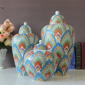 Evropski Stil Jingdezhen pot Ameriški Stil notranje Opreme Creative Okraski za Shranjevanje Kozarcev hotel porcelana keramični kozarec, vazo
