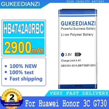 GUKEEDIANZI 2900mAh HB4742A0RBC HB4742A0RBW Za Huawei Honor 3C G630 G730 G740 H30-T00 H30-T10 H30-U10 H30 Telefon Baterija