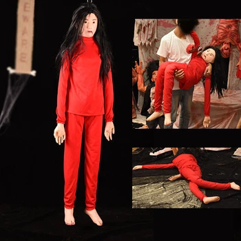 Halloween dekoracijo Sadako visi duha truplo haunted house escape soba, bar grozo ženski duh truplo lutka dekoracijo rekviziti