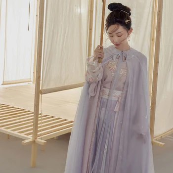 Hanfu Oblačila Za Ženske Odrasle Novo Pesem Dinastije Plašč Kitajski Tradicionalni Festival Klasične Ljudskega Plesnega Stgae Kostume DQL7395