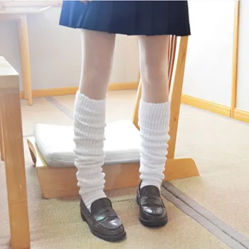 Japonski JK Enotno Slouch Nogavice Anime Cosplay Lolita Trdna Plesti Naselitve Navdušeni, Visoke Noge Toplejše Nogavice