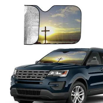 Jezus Citira sveto Pismo Beseda Avto sončnega Prednje Vetrobransko steklo za SUV Kombi Vozila, dodatna Oprema