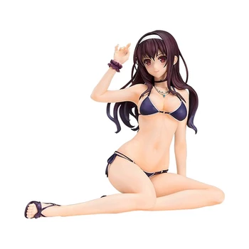 Kasumigaoka Utaha Anime Slika 14 cm PVC Plaži Seksi Kopalke Predpasnik Bikini Model Igrače Darilo Namizno Zbirko Okraski Lutka