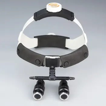 Kirurško Pomoč Roko Zobni Loupes kateri je daljnogled Okvir 4x 6X Kirurgija Ortopedska Osvetljeno Lupo Povečevalna Stekla Lučka LED